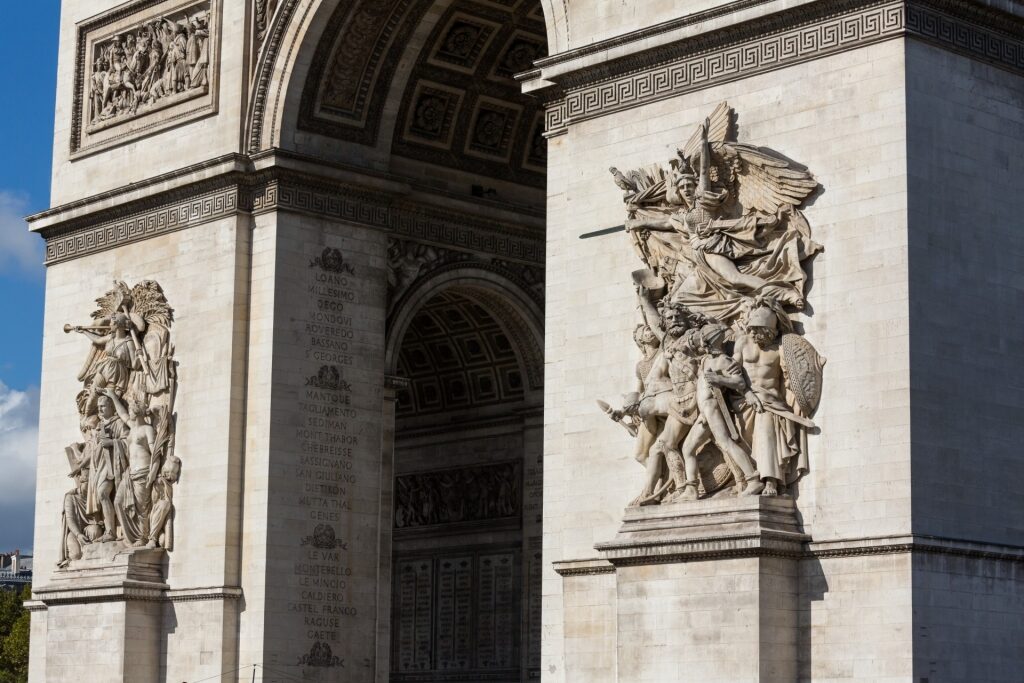 Details of Arc de Triomphe, Paris