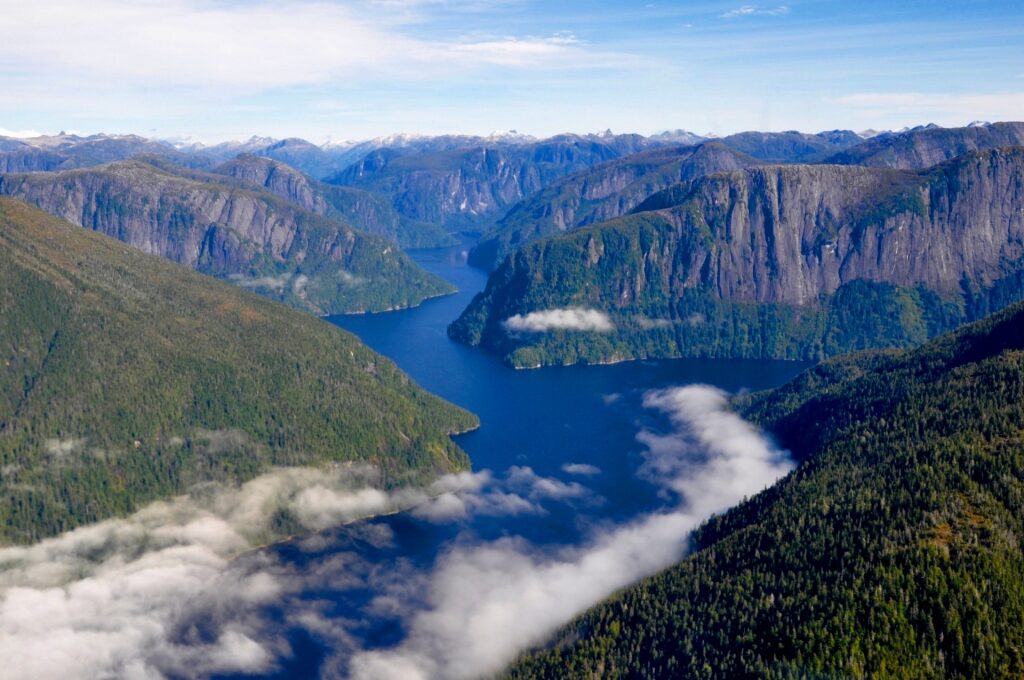 Beautiful landscape of Misty Fjords National Monument