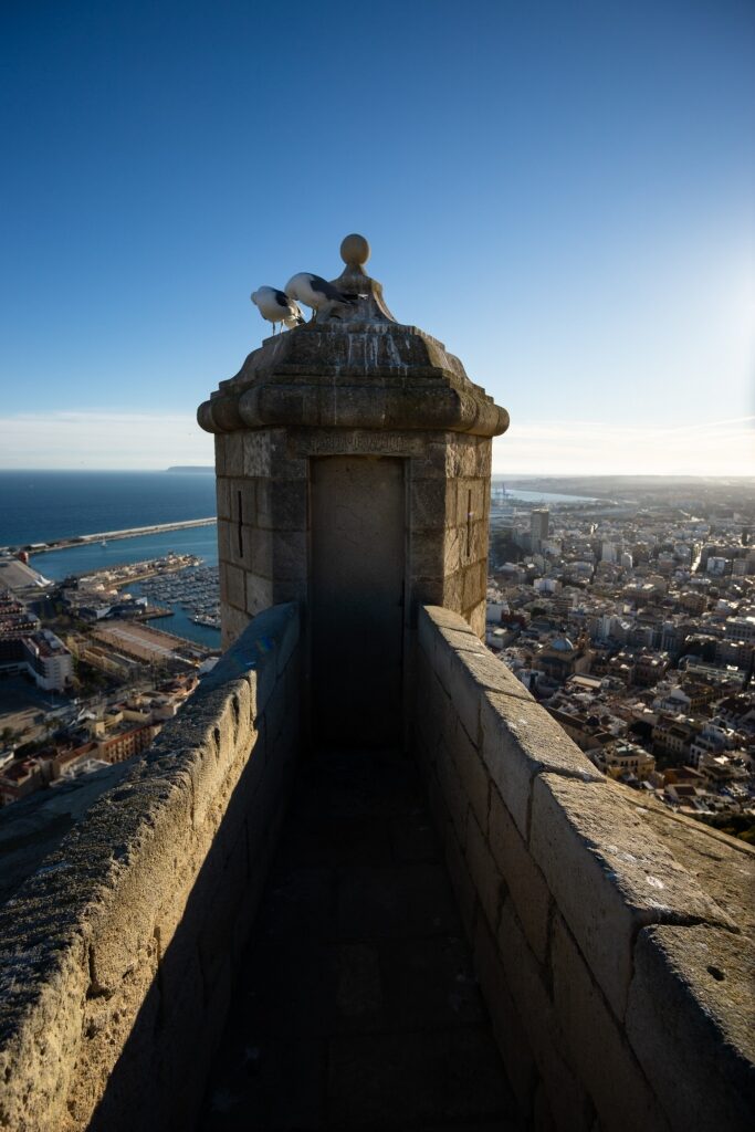 View from Santa Barbara Castle in Alicante, Spain
