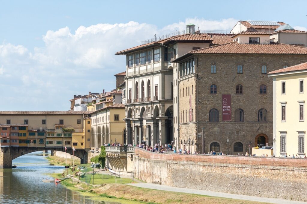 View of the Museo Galileo and Ponte Vecchio