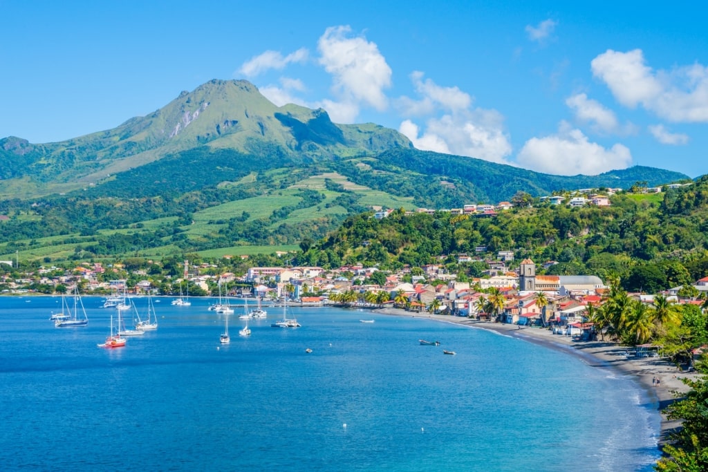 Beautiful waterfront of Saint Pierre, Martinique