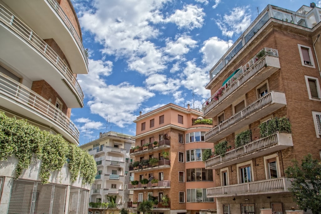 Street view of Parioli neighborhood