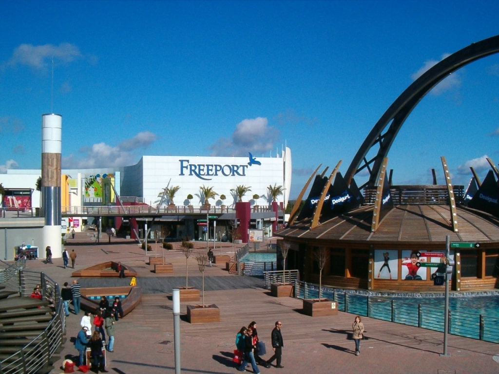 View of Freeport Lisboa Fashion Outlet