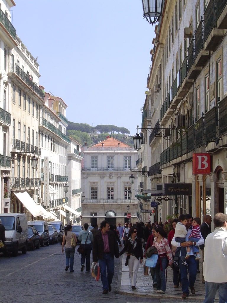 Street view of Rua Garrett