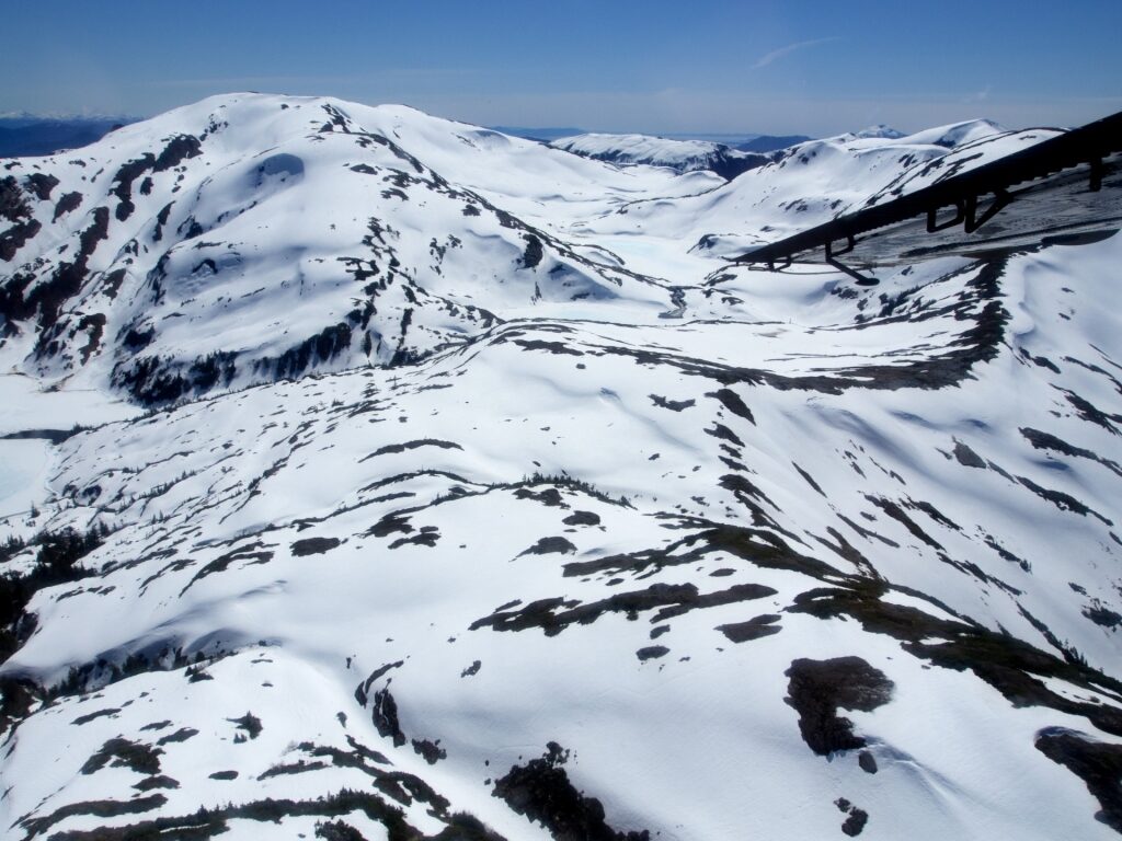 Snowy peaks in Misty Fjords National Monument, Alaska
