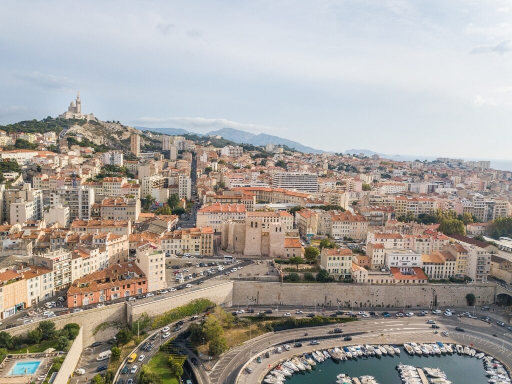 Cityscape of Marseille in Provence, France