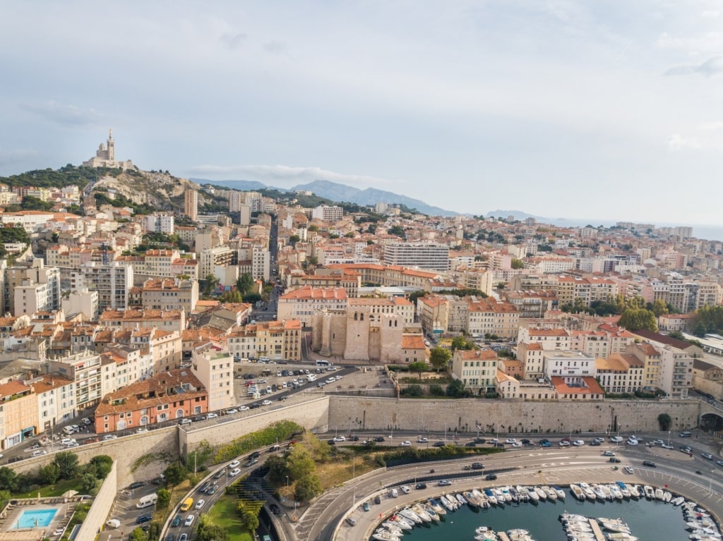 Cityscape of Marseille in Provence, France