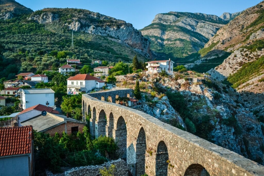 Bar Aqueduct, one of the best places to visit in Montenegro