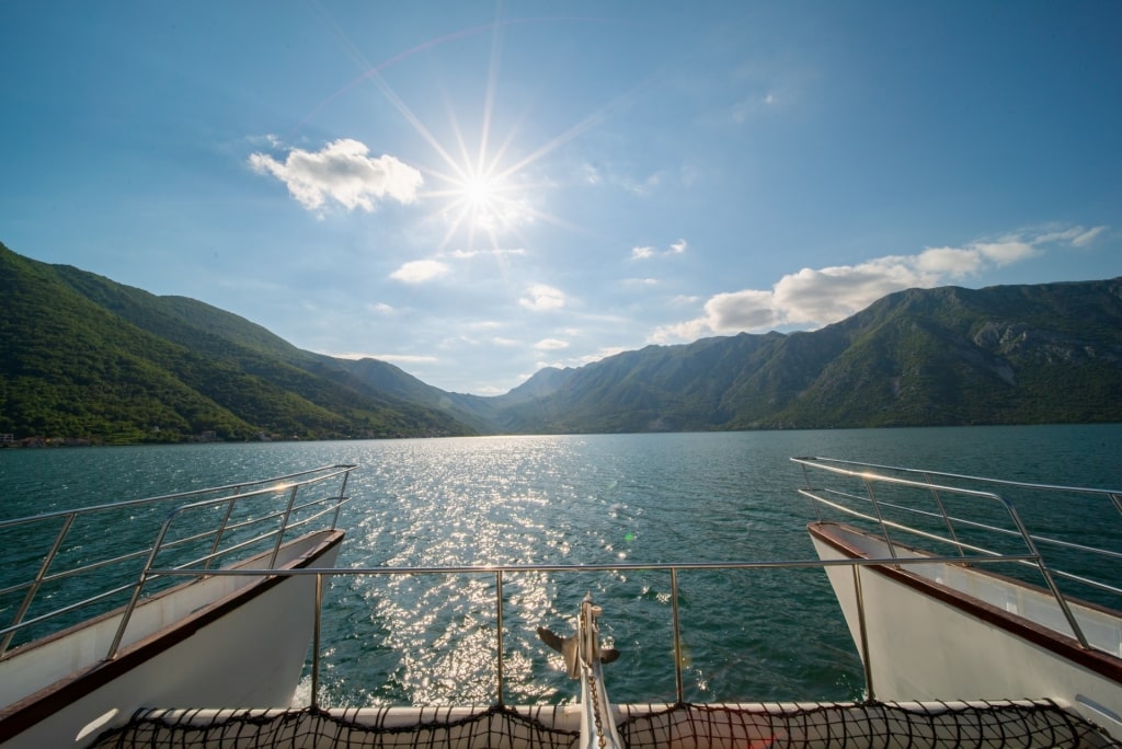 View while cruising Bay of Kotor