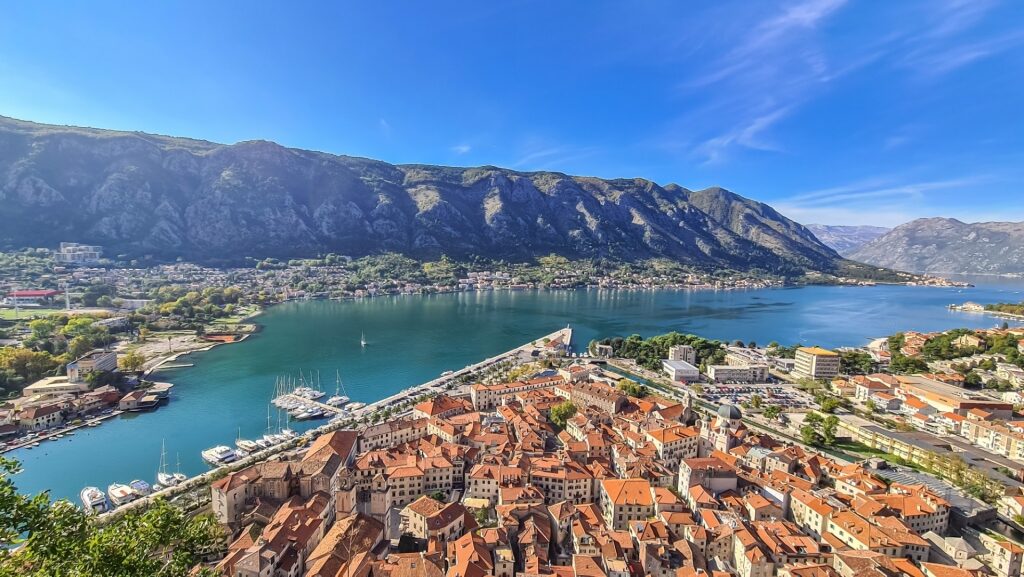 Scenic view from Kotor Fortress
