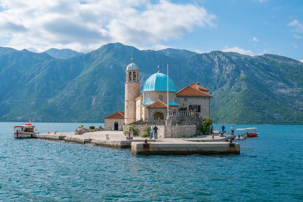 Our Lady of the Rocks, near Kotor, one of the best places to visit in Montenegro