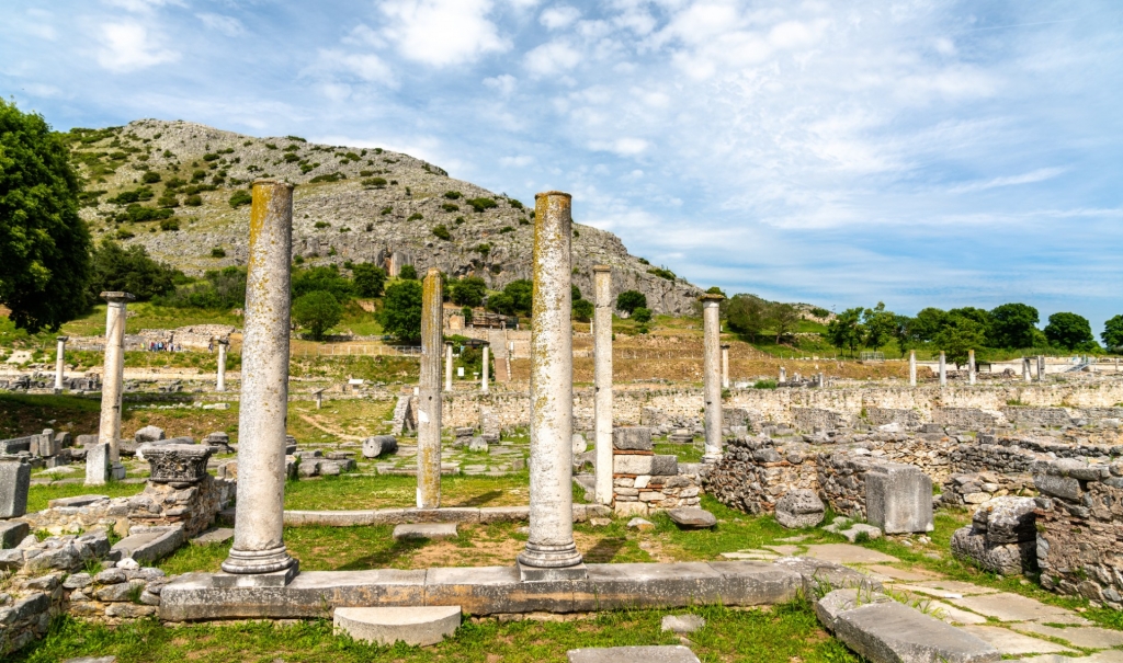 Ruins of the historic site of Philippi 
