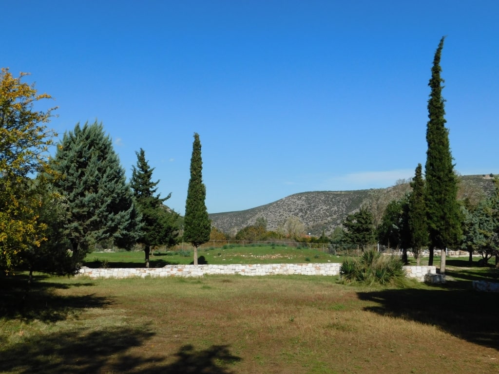 View of the town of Marathon in Greece