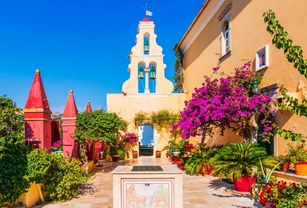 Exterior of Paleokastritsa Monastery, Corfu