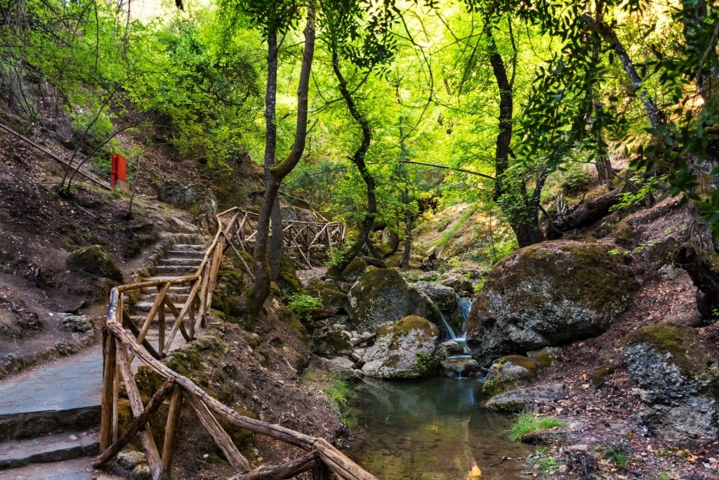 View while hiking the Valley of the Butterflies, Rhodes