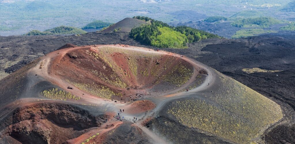 View of Silvestri Crater, Mount Etna