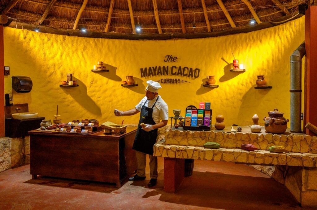Chocolate tour inside Mayan Cacao Company