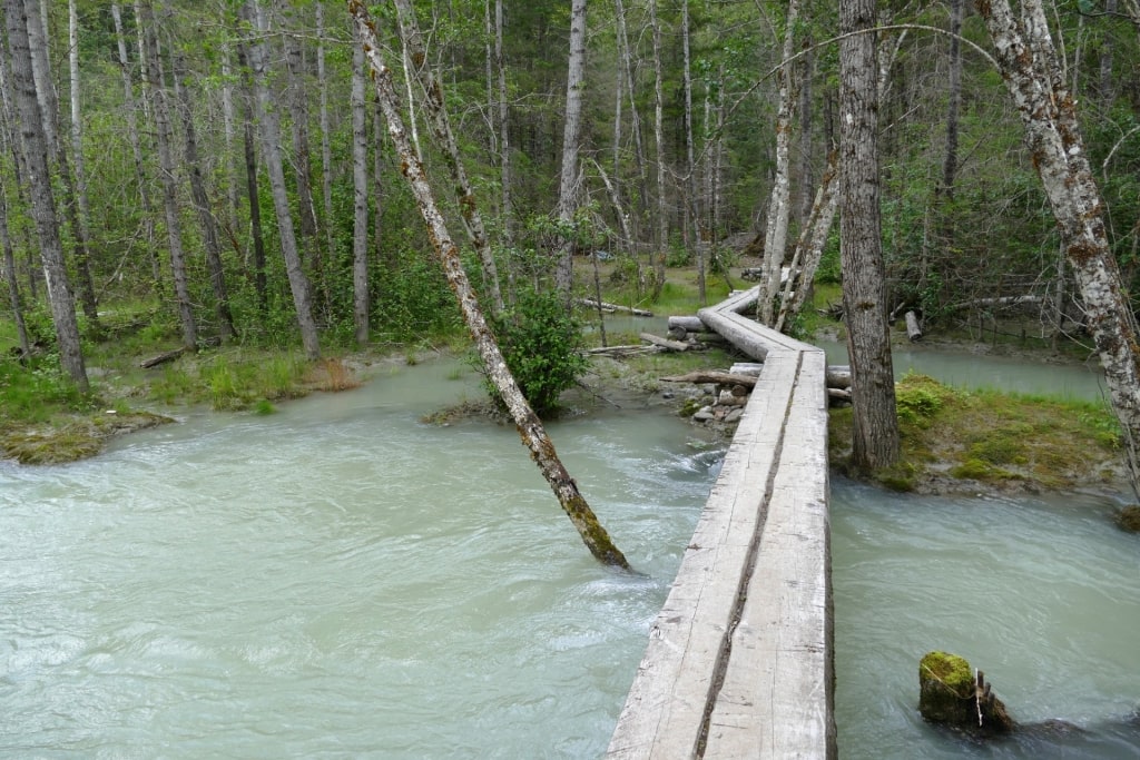 Popular Chilkoot Trail in Dyea