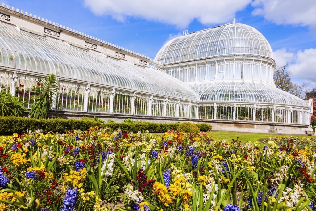 Palm House within the botanic gardens of Belfast