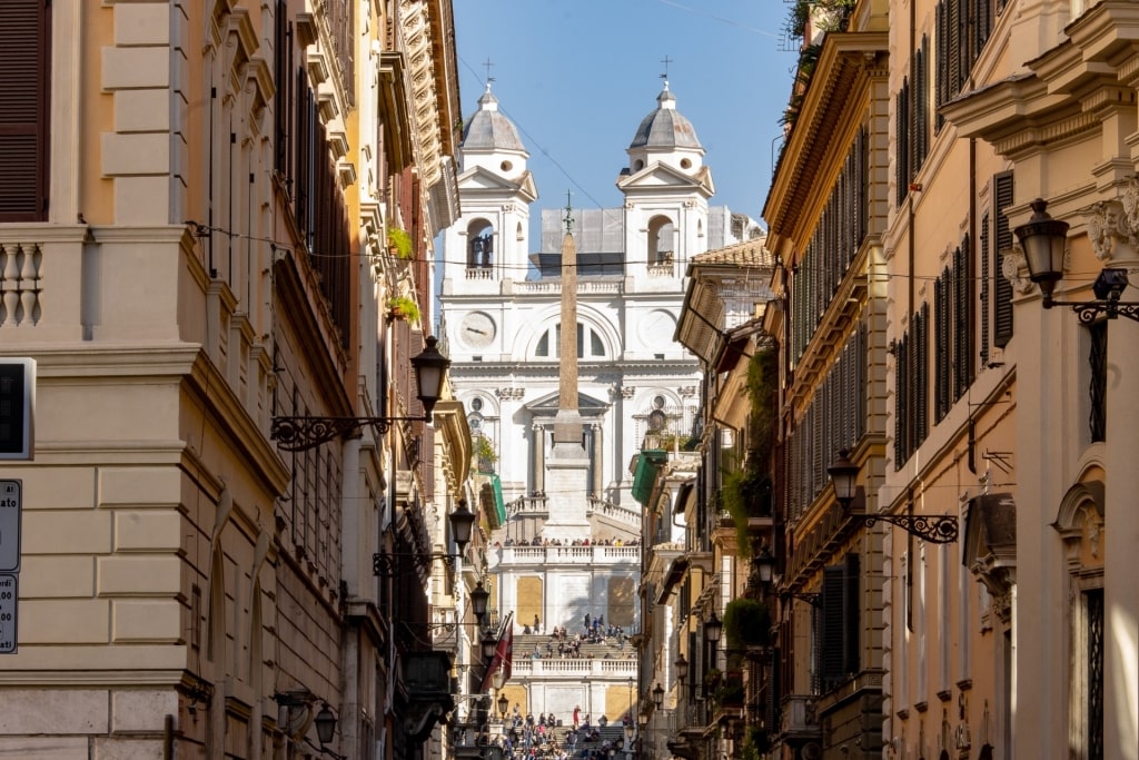 Street view of Via dei Condotti