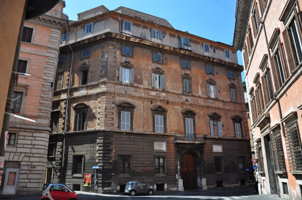 Street view of Via della Scrofa