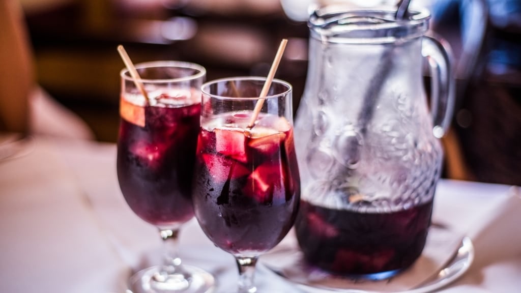 Glasses of sangria 