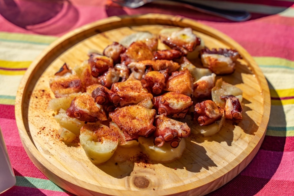 Plate of Pulpo a la gallega