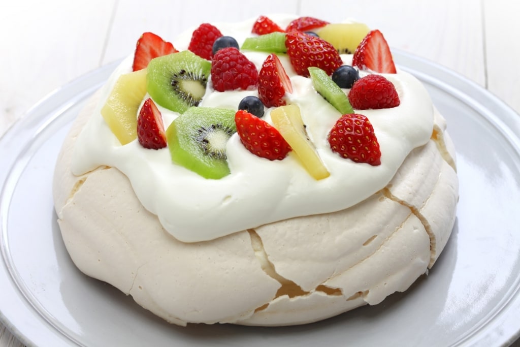 Pavlova on a plate