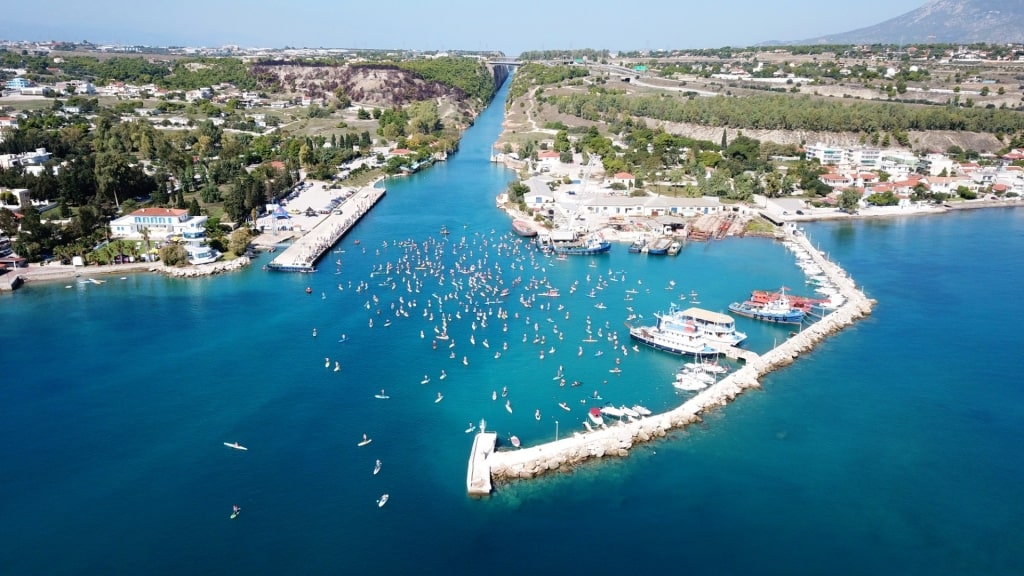 Aerial view of Corinth