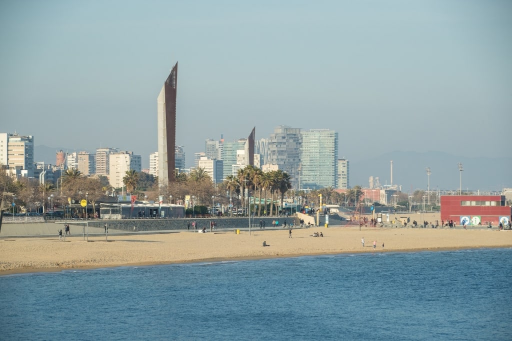 Beach in Barcelona, Spain