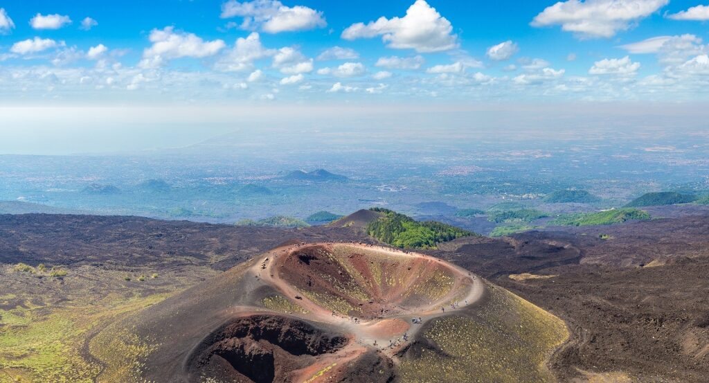 Crater of Mt. Etna in Sicily, Italy