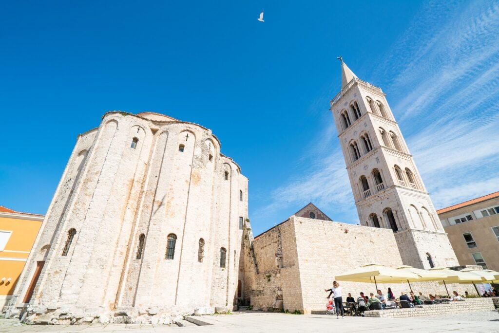 Exterior of Church of St. Donatus in Zadar, Croatia