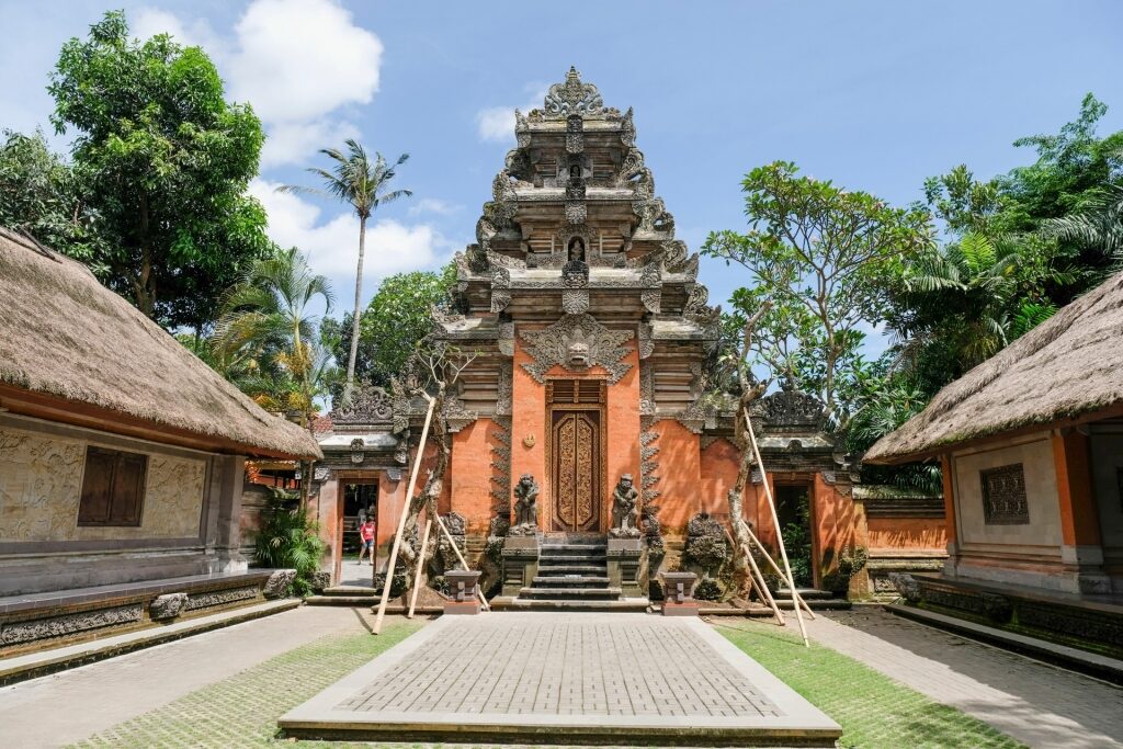 Exterior of Ubud Palace in Bali, Indonesia