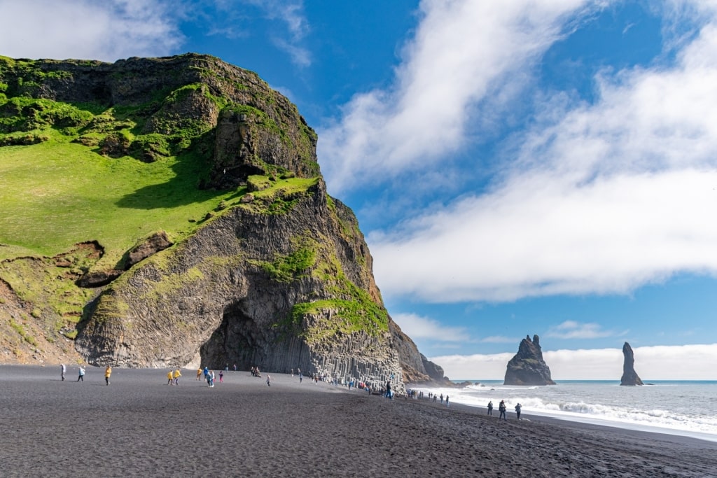 Reynisfjara Beach, one of the best places to visit in Iceland