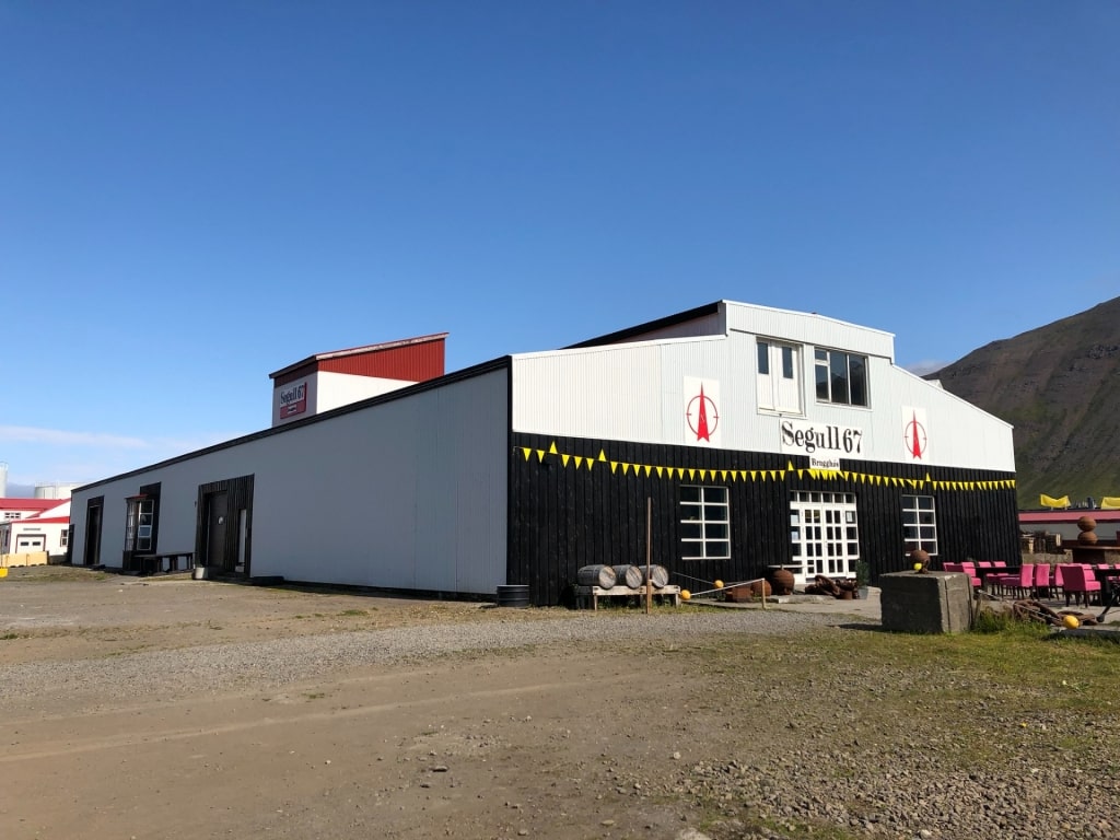 Exterior of Segull 67 Brewery, Siglufjordur