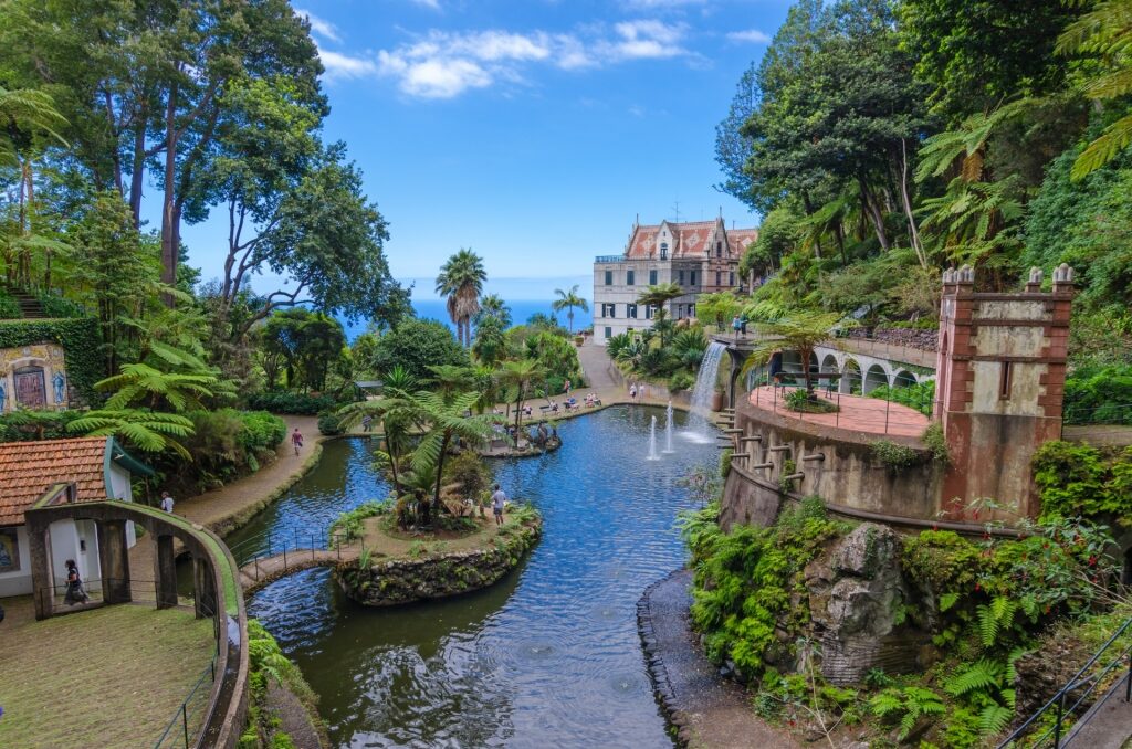 Pretty landscape of Monte Palace Tropical Garden