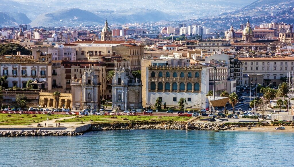 Scenic waterfront of Palermo