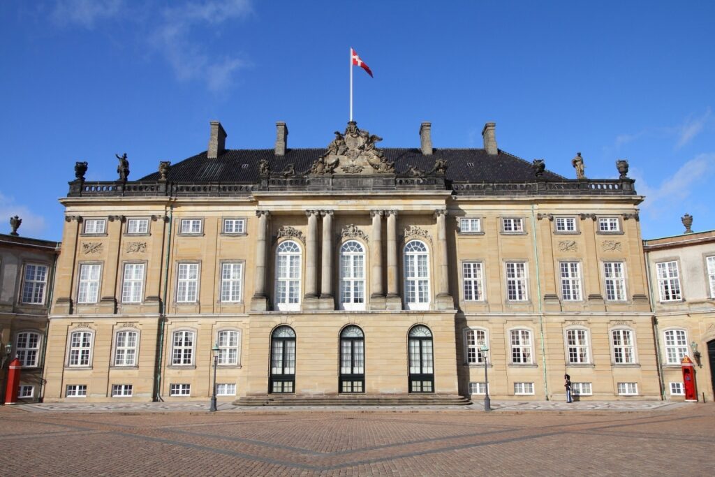 Exterior of Amalienborg Palace, Copenhagen