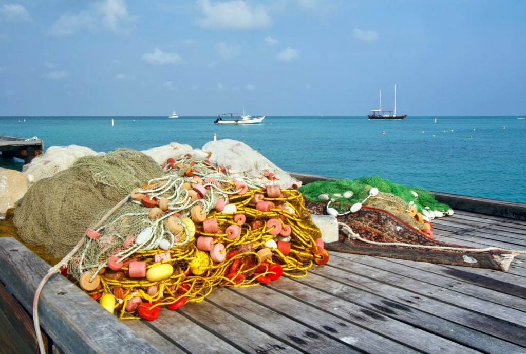 Fishing equipment in Aruba