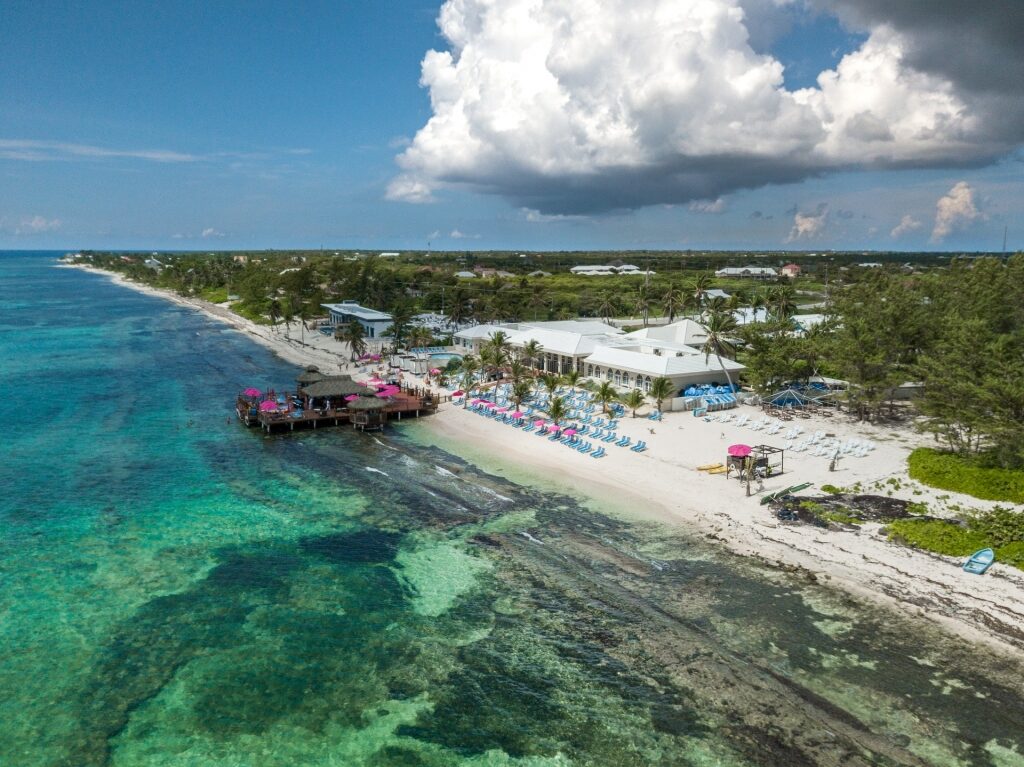 Clear waters of a beach in Grand Cayman