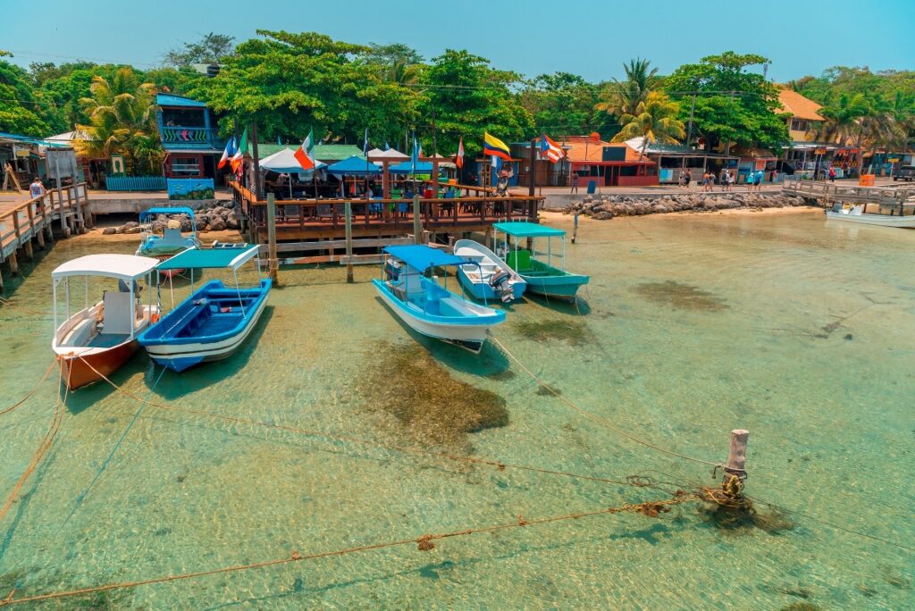 Waterfront of Roatan, Honduras