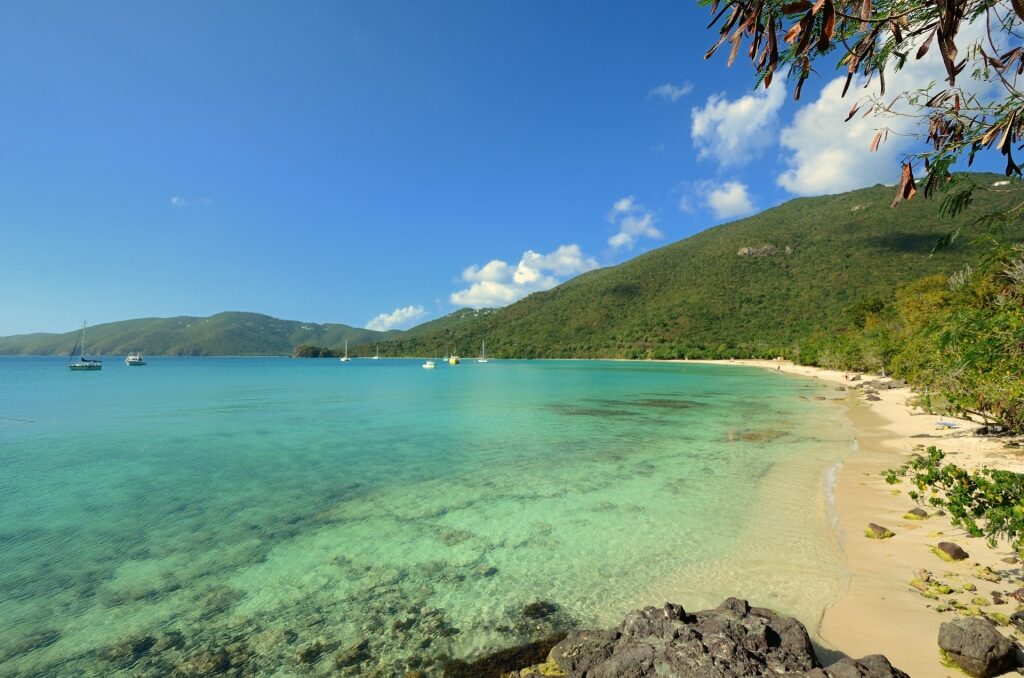 Clear waters of Brewers Bay in St. Thomas, USVI