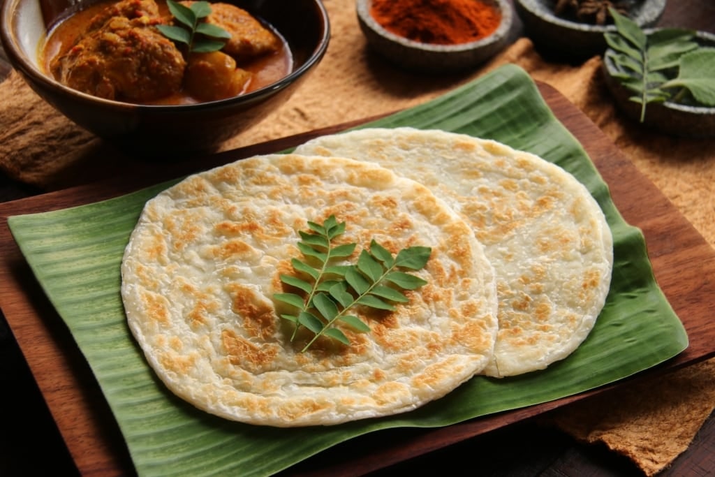 Platter of Roti prata