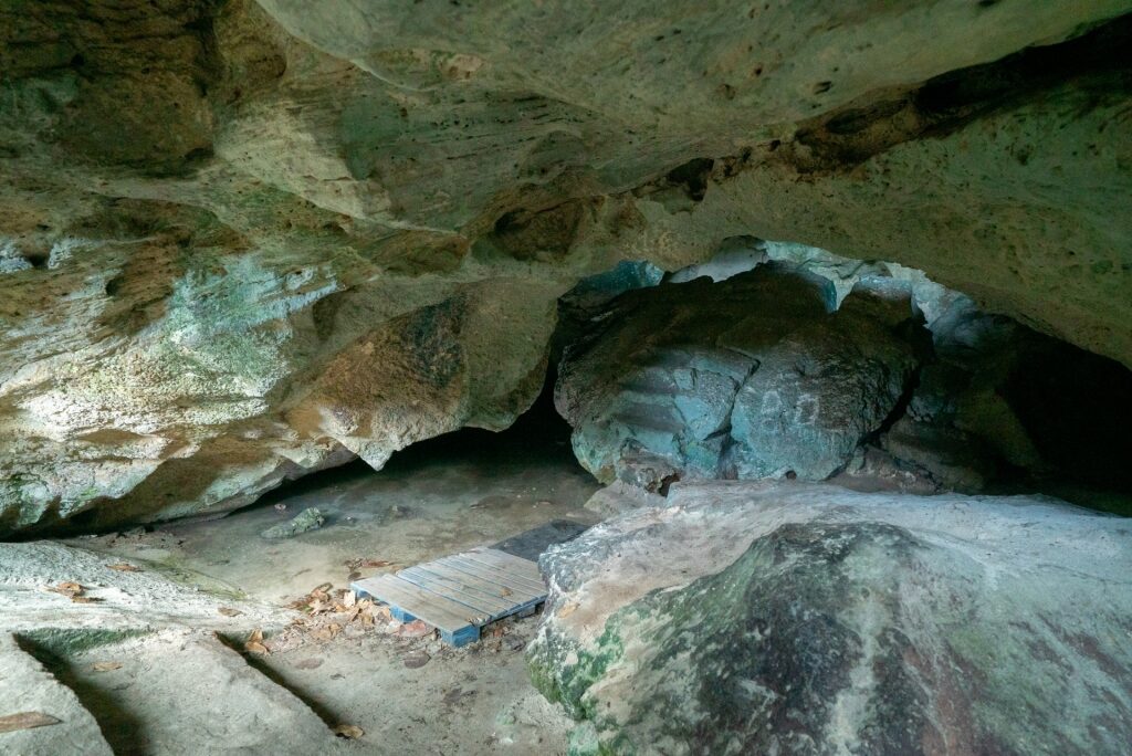 View inside the Caves, New Providence