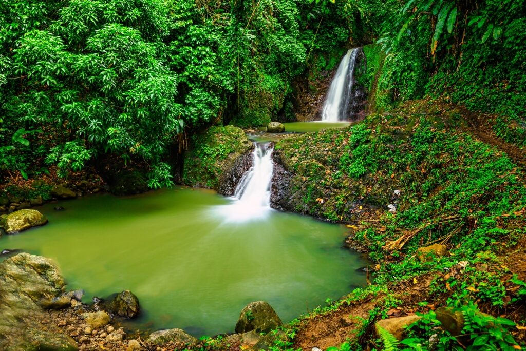 Seven Sisters Waterfalls, Grenada, one of the best Caribbean waterfalls