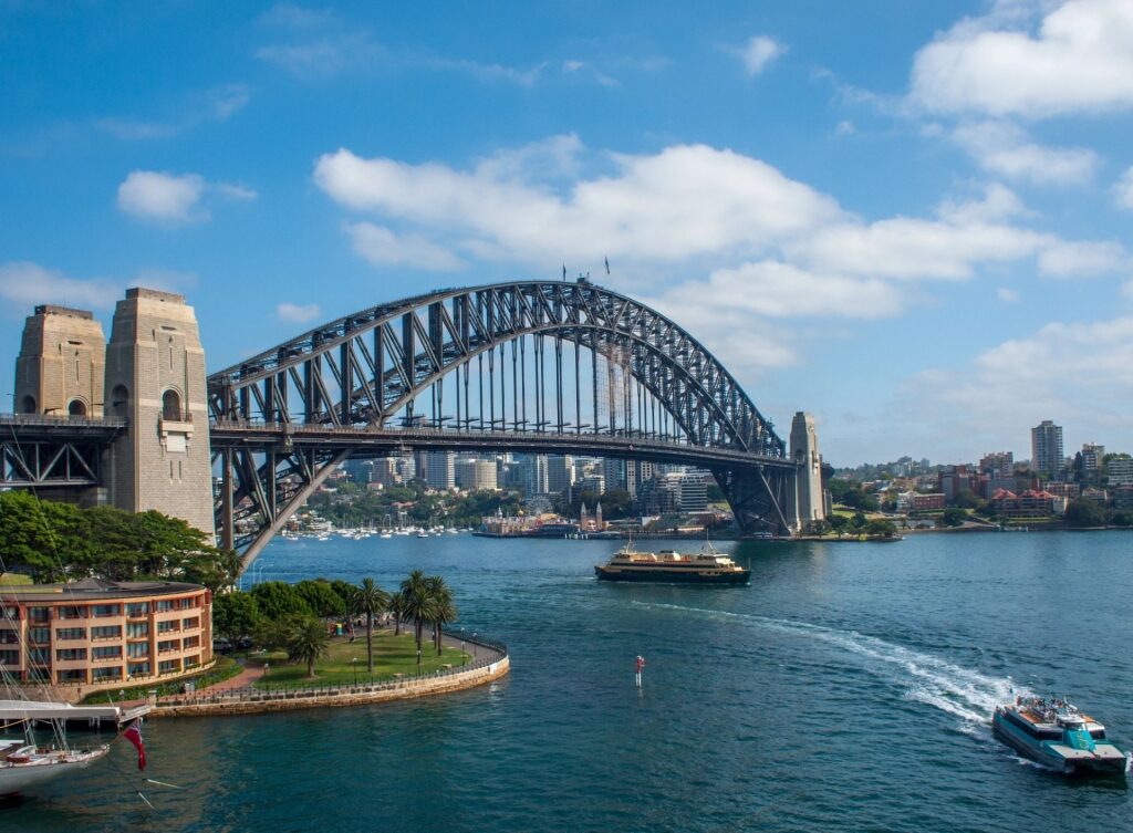 Beautiful landscape of Sydney Harbour Bridge in Sydney, Australia