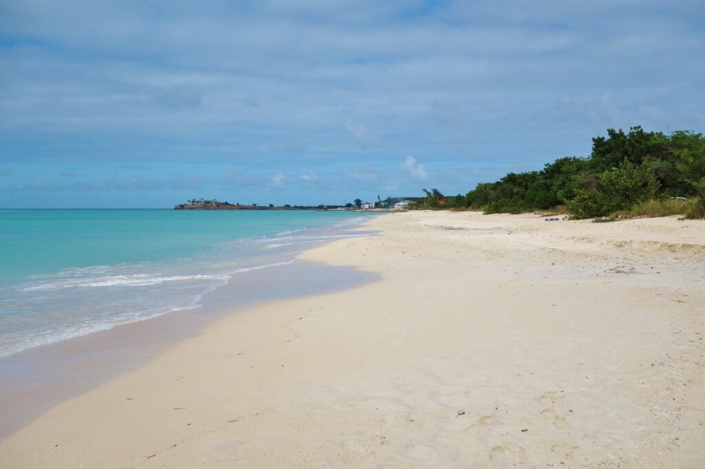 White sands of Dickenson Bay, Antigua