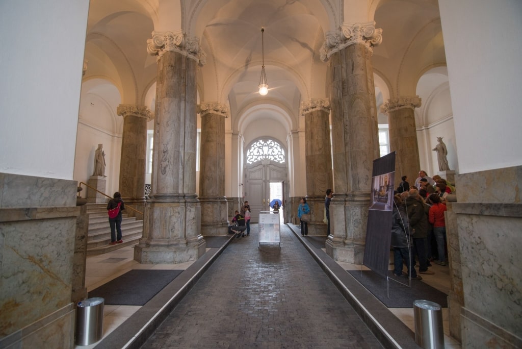 Interior of Amalienborg Palace