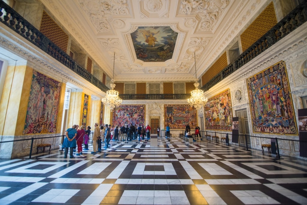 View inside Christiansborg Palace