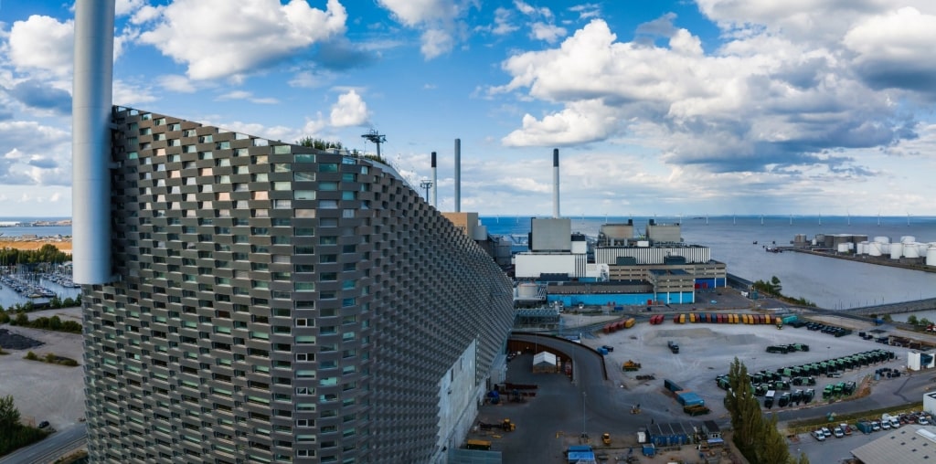 Aerial view of CopenHill